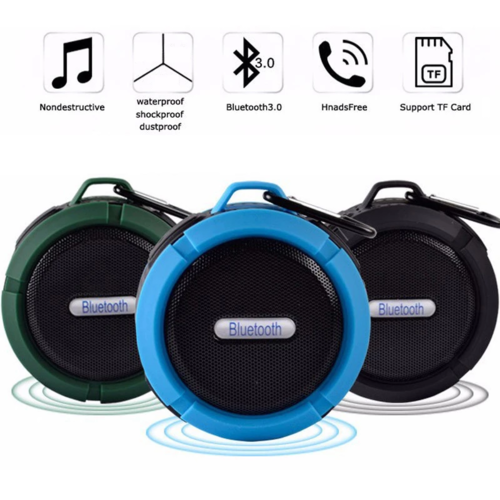 Enceinte Bluetooth Mini Étanche IPX7 - Son 360° + Ventouse